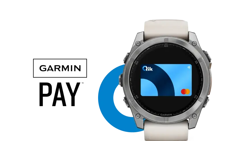 Garmin Pay Tarjeta de Credito Qik
